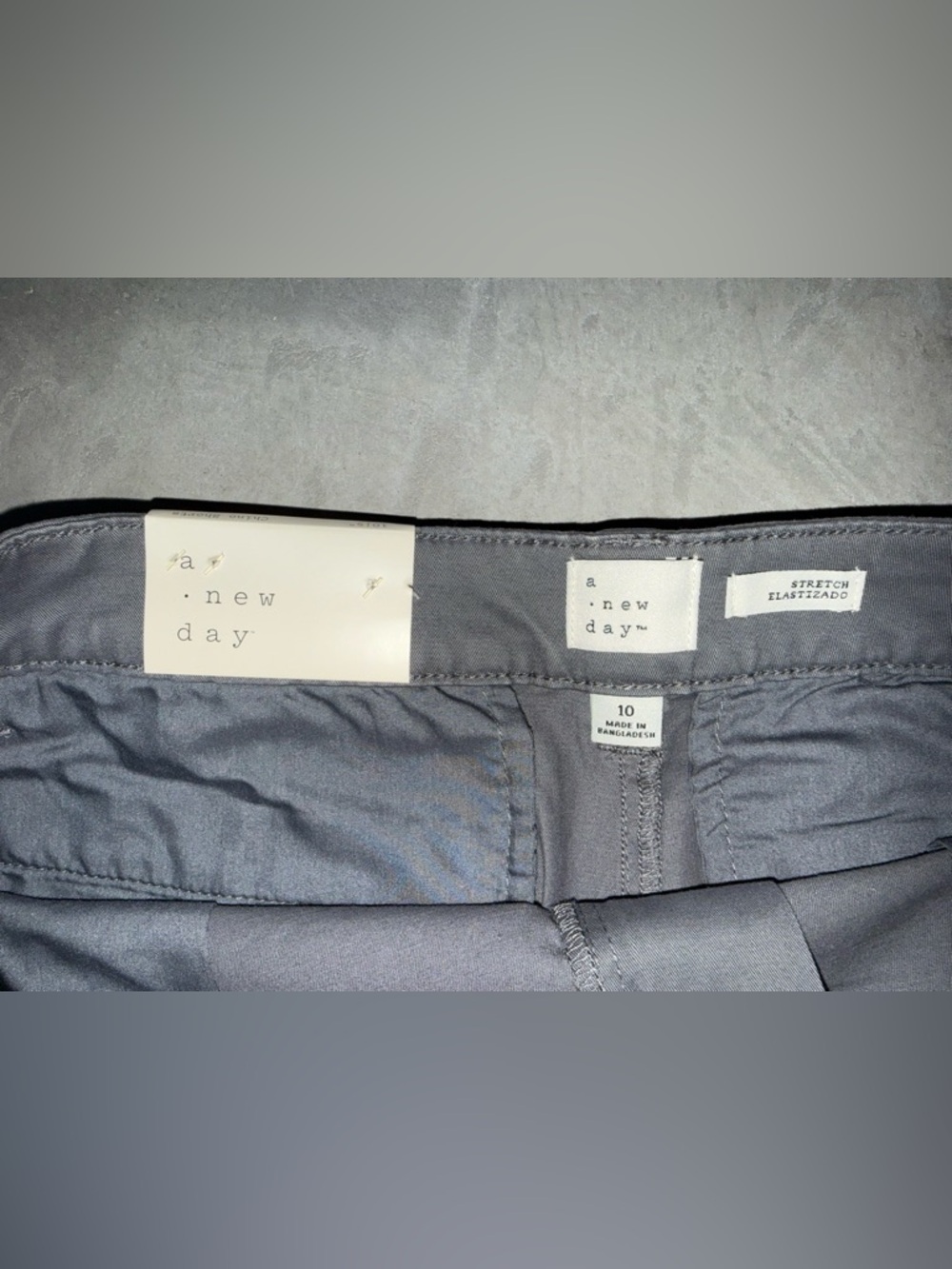 NWT a new day Charcoal Flat-Front Shorts - Picture 2 of 6